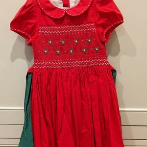 Red Antoinette Paris Girls Christmas Formal Dress - Size 6